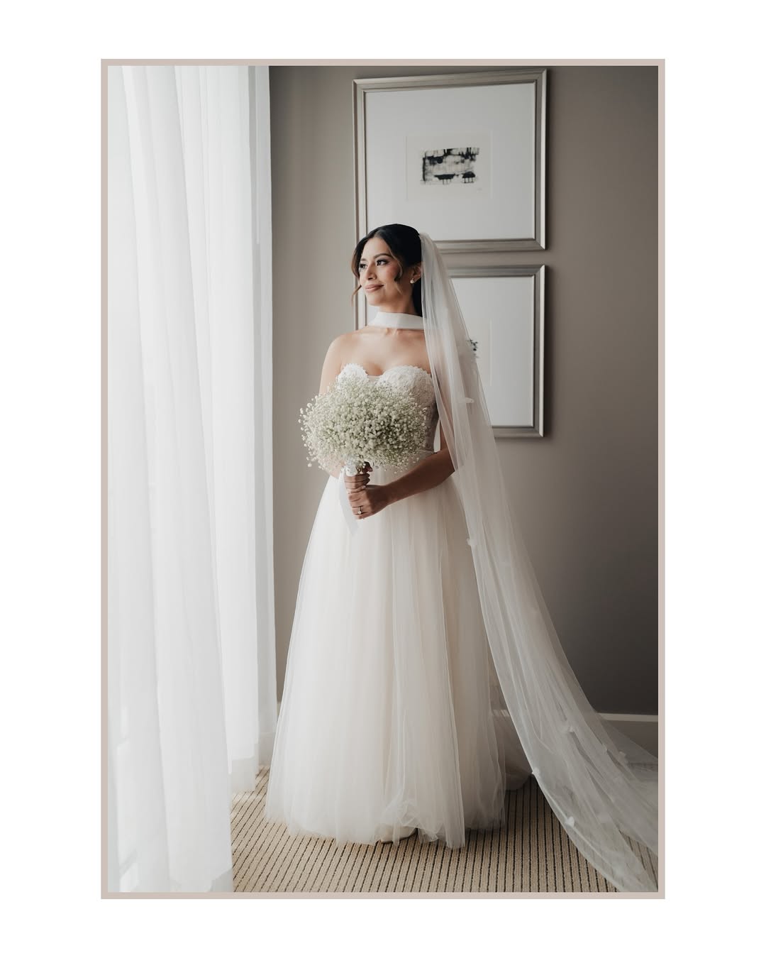 Bridal hair with sparkling crown