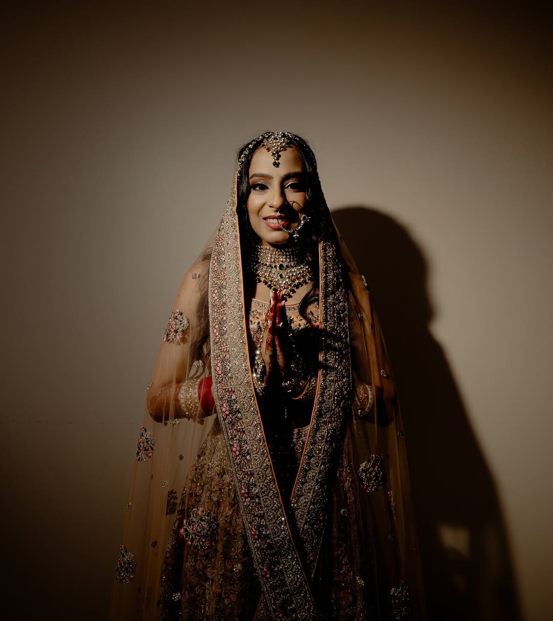 Traditional hairstyle for Hindu wedding